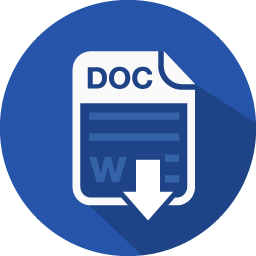 Word document download icon